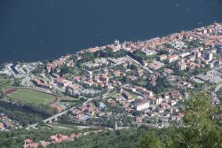 Blick vom Monte Giove runter auf Cannobio 