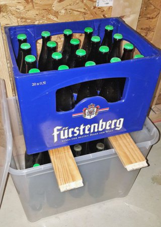 Es wurde tatsächlich noch Bier draus. Ob es nach der Flaschengärung und der Reifung auch schmeckt?