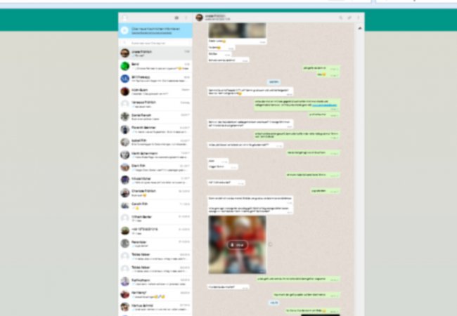 So schaut die WahtsApp Web-Schnittstelle aus.  