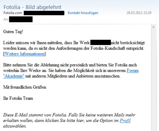 Diese Mails sind leider keine Seltenheit im Posteingang