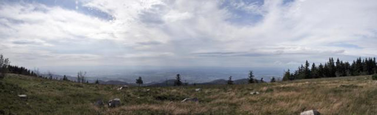 180 Grad Panorama von der Hornisgrinde aus.