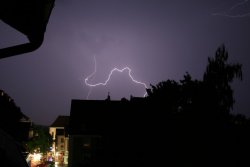 Blitz über Donaueschingen am 14.07.2010 - 7